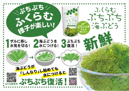 「ふくらむぷちぷち海ぶどう」を琉球ガラスで食す贈り物