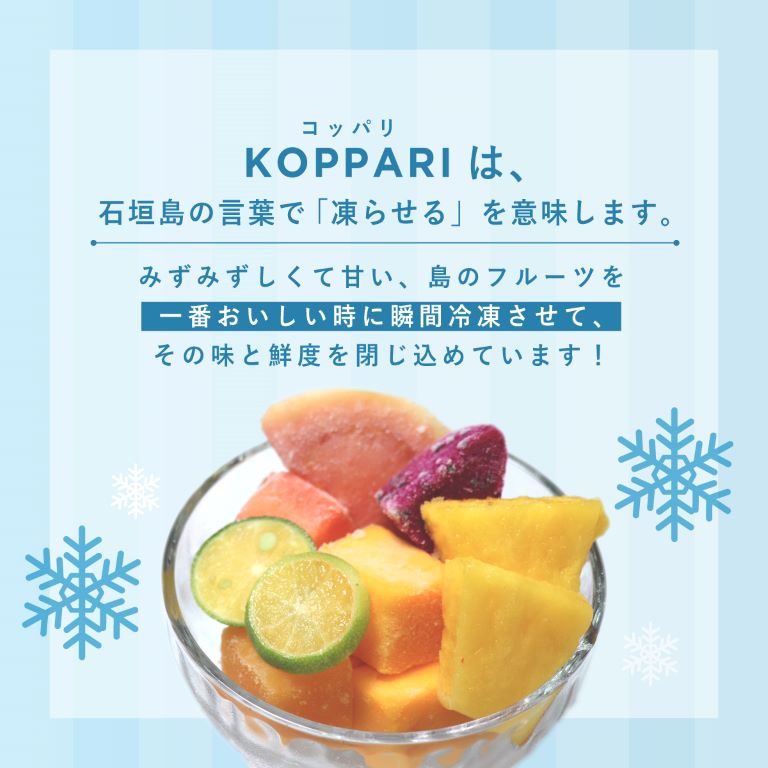 石垣島の完熟マンゴー＆パイン3種類をKOPPARIでお届け！