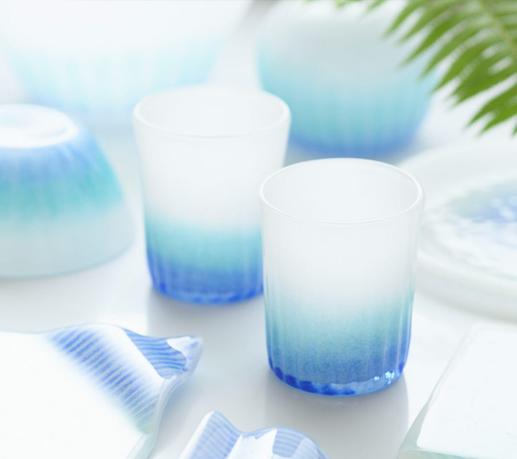 琉球ガラス LAGOON 2個セット〈2026年１月頃の発送〉