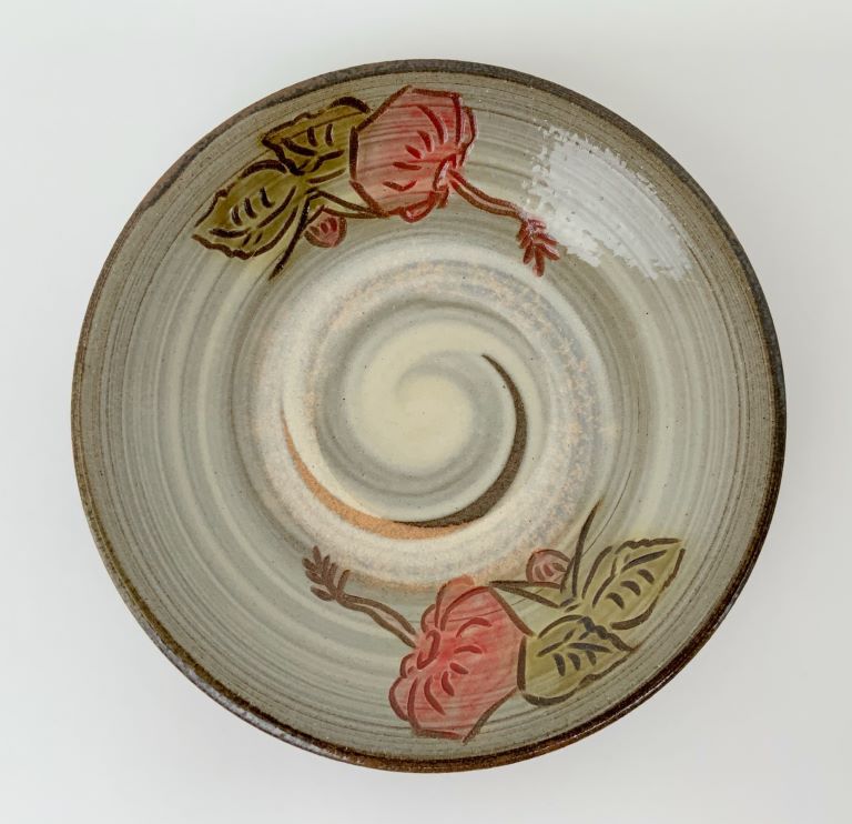 〈琉球やちむん〉5寸絵皿×2枚セット ※ご注文から４ヶ月程お待ちいただいております。