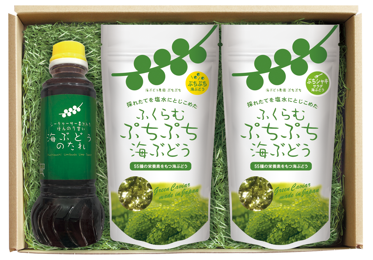 「ふくらむぷちぷち海ぶどう」につけると美味しいポン酢セット